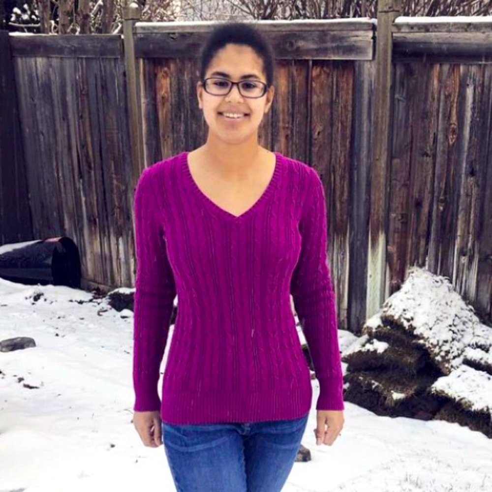 St John’s Bay fuchsia sweater